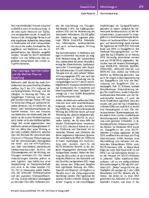 Vorschauseite 4: Schwerer Schockzustand mit kombinierter Laktatund Ketoazidose bei einem Patienten nach Pankreas-Linksresektion unter Metforminund Dapagliflozin-Dauertherapie.