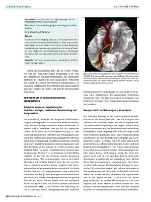 Vorschauseite 2: Die Rolle der funktionellen Bildgebung in der neurologischen Rehabilitation