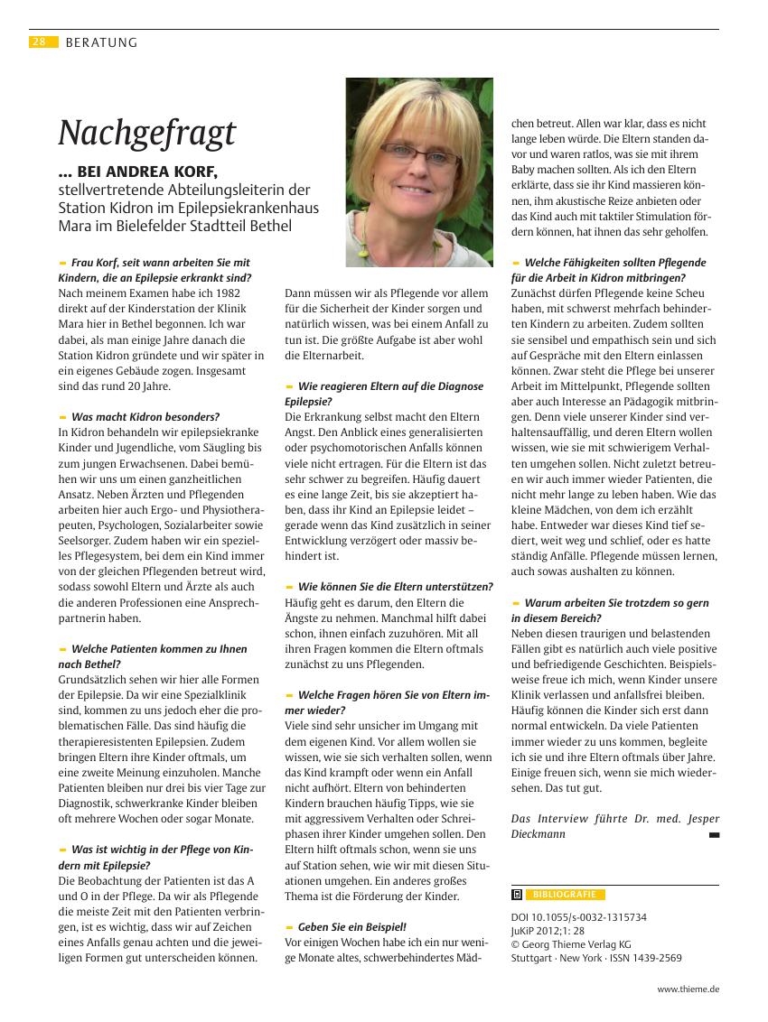Vorschauseite 1: Nachgefragt