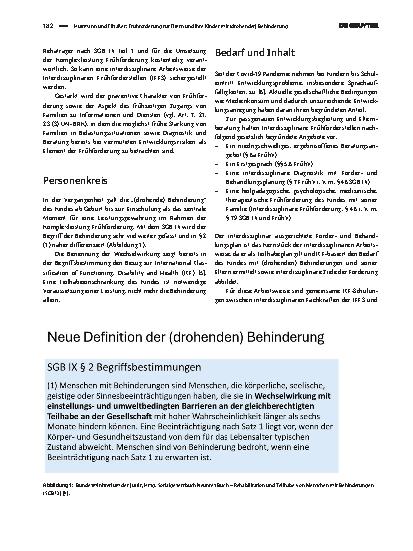 Vorschauseite 2: Frühförderung für Eltern und ihre Kinder mit (drohender) Behinderung