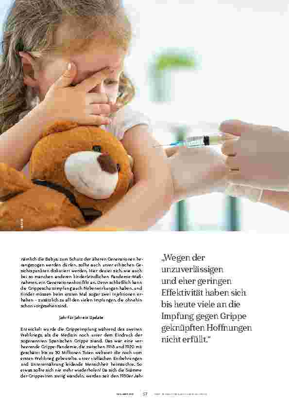 Vorschauseite 2: Grippeimpfung – jetzt erst recht?