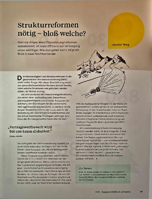 Vorschauseite 1: Strukturreformen nötig - bloß welche?