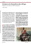 Vorschauseite 1: Stimmen als Komplizen des Alltags. Eigensinn als Ausdruck der Privatsphäre.