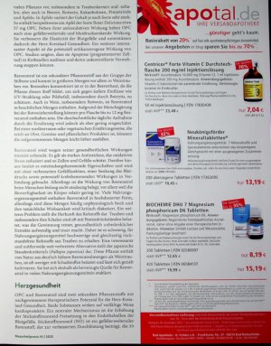Vorschauseite 2: Herzensangelegenheit Das therapeutische Potenzial von Resveratrol und OPC für die Herz-Kreislauf-Gesundheit