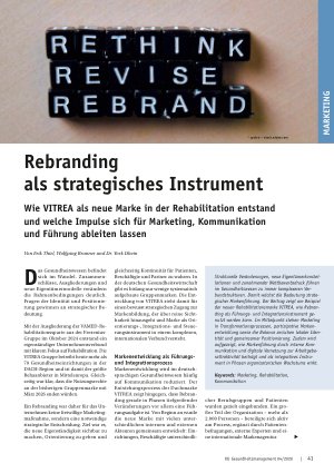 Vorschauseite 1: Rebranding als strategisches Instrument