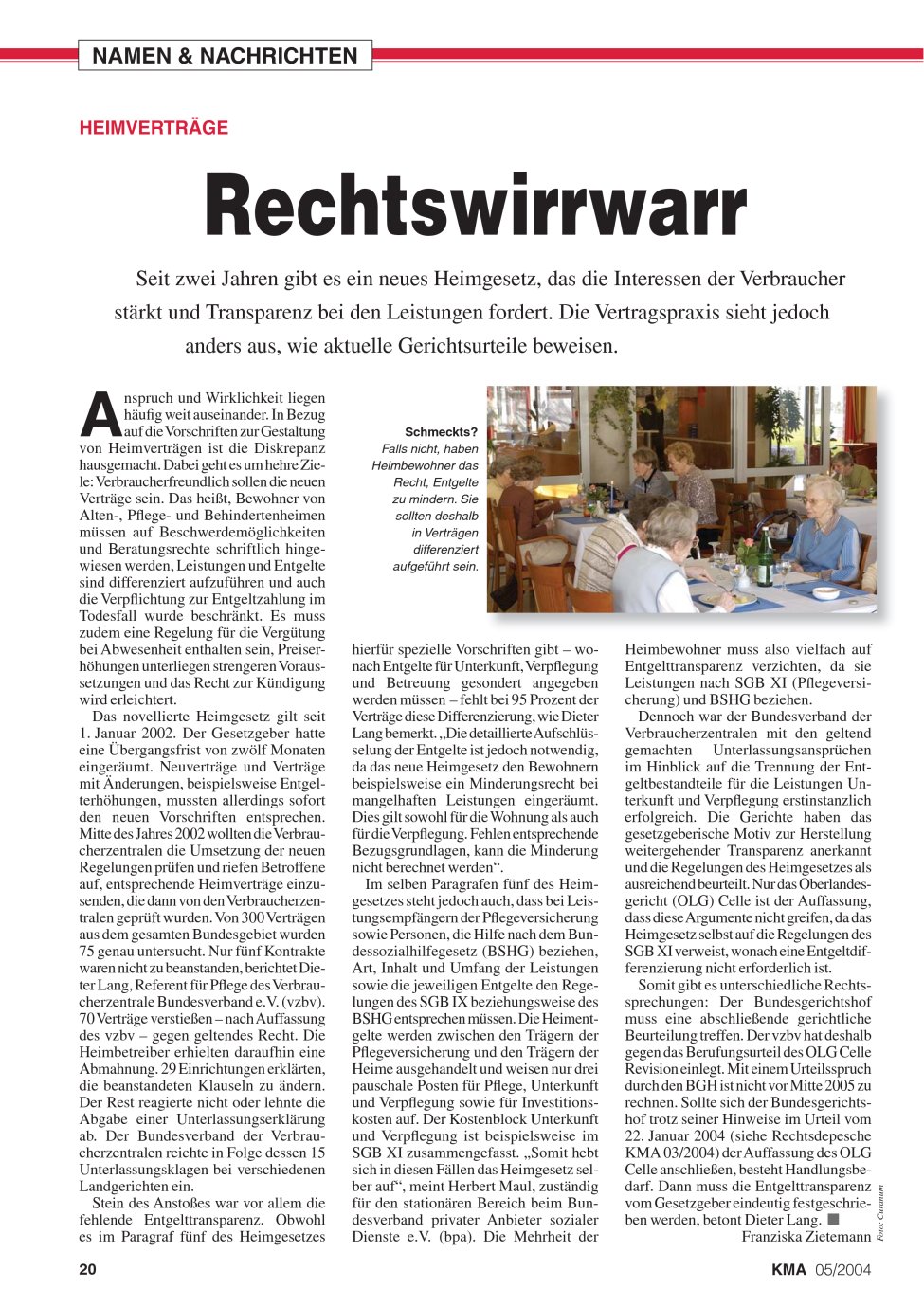 Vorschauseite 1: Rechtswirrwarr