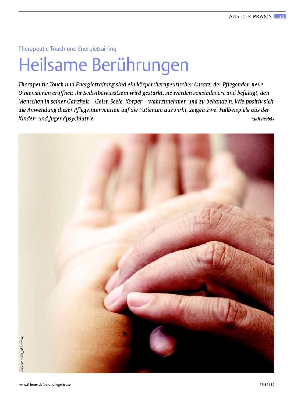 Vorschauseite 1: Heilsame Berührungen