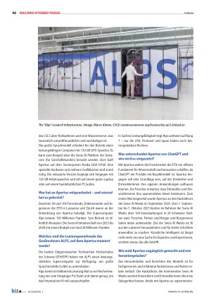 Vorschauseite 3: Apertus – ein offenes, transparentes, mehrsprachiges KI-Sprachmodell aus der Schweiz