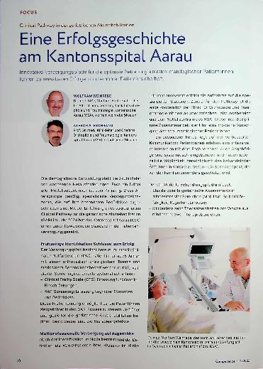 Vorschauseite 1: Eine ErFoLgsgeschichte am KantonsspitaL Aarau