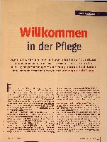 Vorschauseite 2: Willkommen in der Pflege.