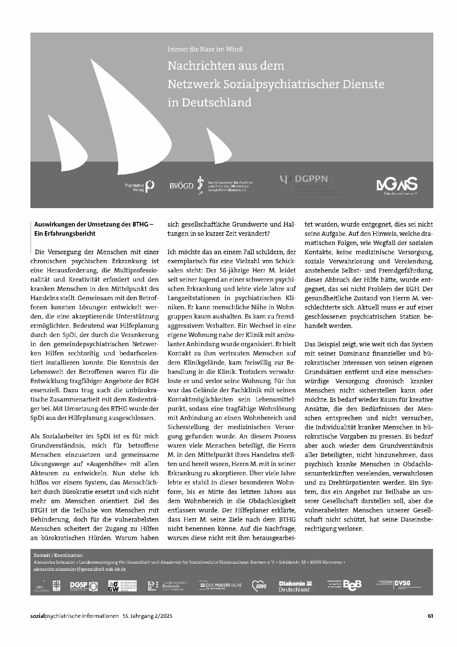 Vorschauseite 1: Auswirkungen der Umsetzung des BTHG - Ein Erfahrungsbericht