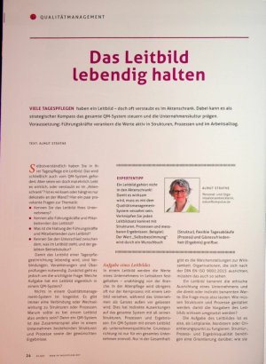 Vorschauseite 1: Das Leitbild lebendig halten