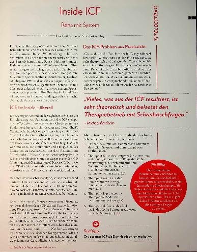 Vorschauseite 2: Inside ICF Reha mit System