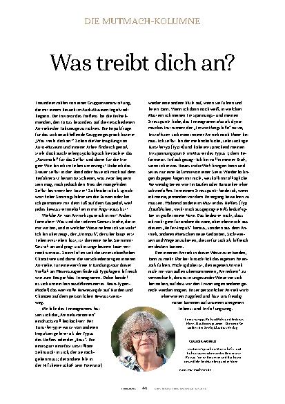 Vorschauseite 1: Was treibt dich an?