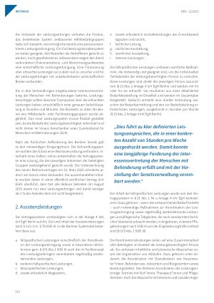 Vorschauseite 2: Die Neugestaltung der Assistenzleistungen nach SGB IX in Berlin