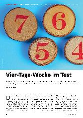 Vorschauseite 1: Vier-Tage-Woche im Test