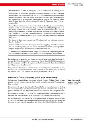 Vorschauseite 3: Beraterbrief Pflege Heft 3-2026
