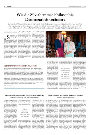 Vorschauseite 1: Wie die Silviahemmet-Philosophie Demenzarbeit verändert