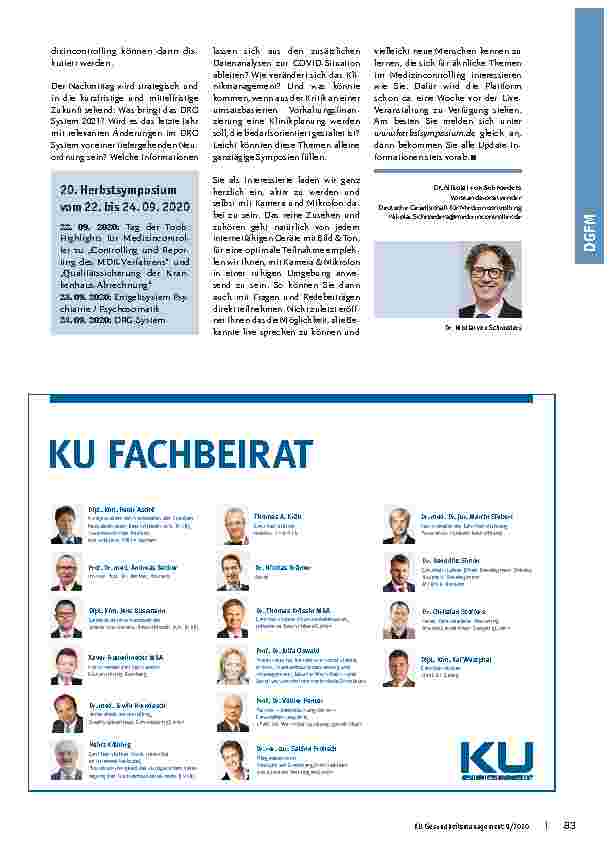 Vorschauseite 2: Traditionell ganz anders: Herbstsymposium als Digitalkonferenz