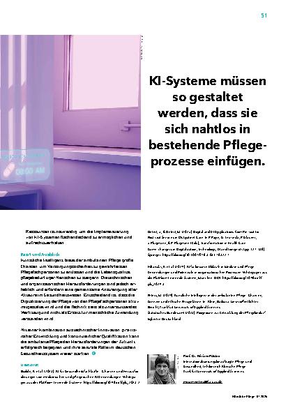 Vorschauseite 4: Was kann KI in der ambulanten Pflege?