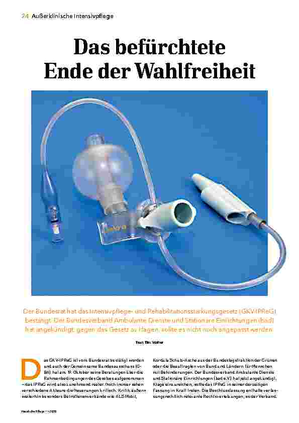 Vorschauseite 1: Das befürchtete Ende der Wahlfreiheit