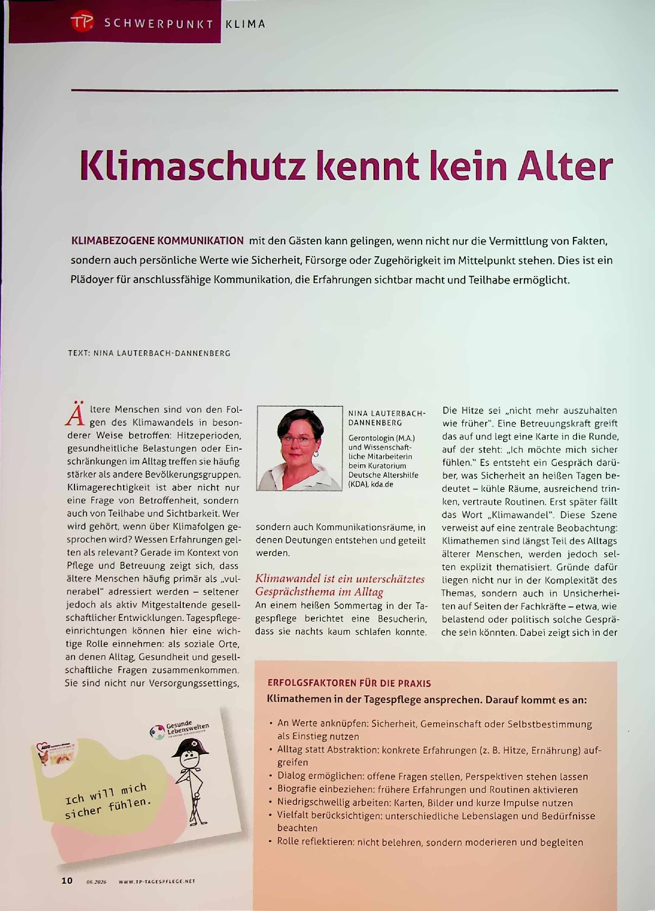 Vorschauseite 1: Klimaschutz kennt kein Alter