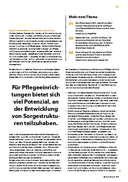 Vorschauseite 2: Caring Communities: geteilte Verantwortung