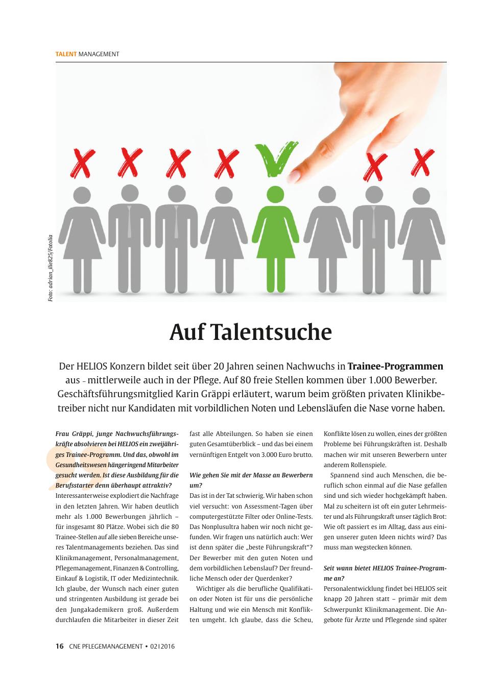Vorschauseite 1: Auf Talentsuche