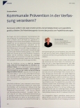 Vorschauseite 1: Kommunale Prävention in der Verfassung verankern?