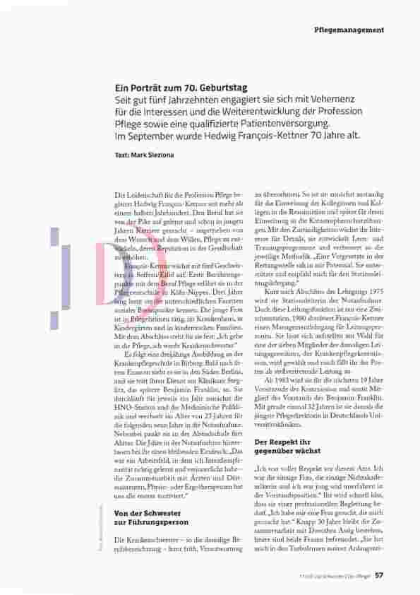 Vorschauseite 2: KÄMPFERIN FÜR EINE BESSERE PFLEGE
