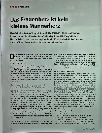 Vorschauseite 1: Das Frauenherz ist kein kleines Männerherz.