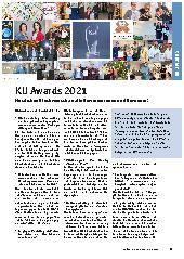 Vorschauseite 1: KU Awards 2021 Herzlichen Glückwunsch an alle Gewinnerinnen und Gewinner!