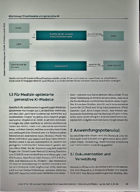 Vorschauseite 3: Generative KI im Gesundheitswesen - Chancen und Risiken