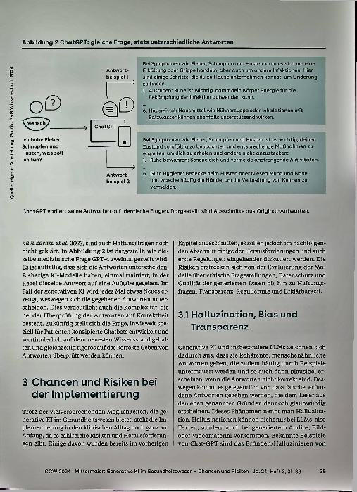 Vorschauseite 5: Generative KI im Gesundheitswesen - Chancen und Risiken