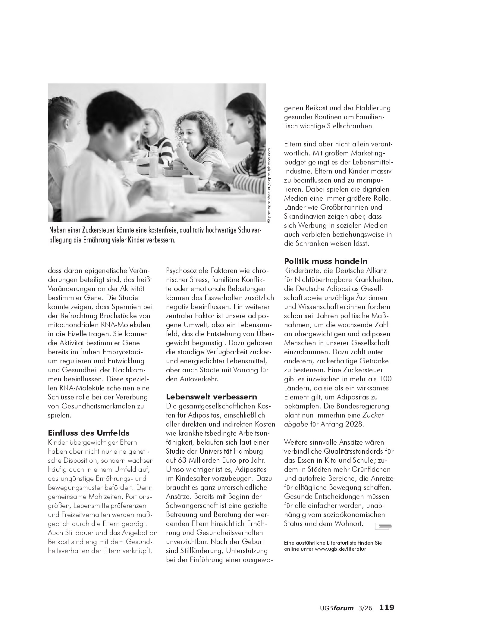 Vorschauseite 3: Adipositas bei Kindern vorbeugen