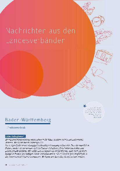 Vorschauseite 1: Nachrichten aus den Landesverbänden