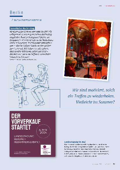 Vorschauseite 6: Nachrichten aus den Landesverbänden