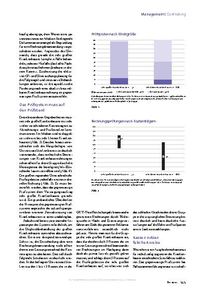 Vorschauseite 2: Rechnungsprüfung Großkliniken sind systematisch benachteiligt.