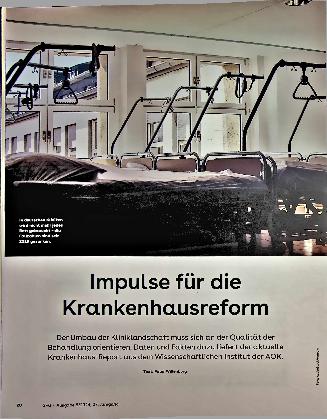 Vorschauseite 1: Impulse für die Krankenhausreform