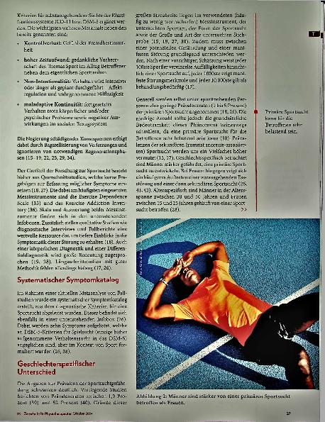 Vorschauseite 6: Schmerzhaft süchtig - Sportsucht als gesundheitliche Herausforderung