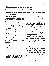 Vorschauseite 1: Frühe Hilfen als Innovation für die Fortentwicklung von Public Health