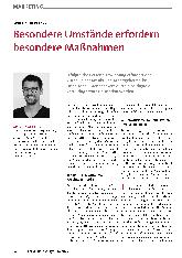Vorschauseite 1: Besondere Umstände erfordern besondere Maßnahmen.