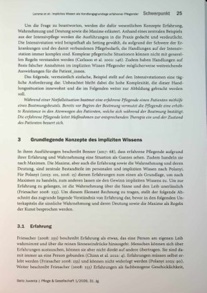 Vorschauseite 5: Implizites Wissen als Handlungsgrundlage erfahrener Pflegender auf der Intensivstation (wieder)entdecken
