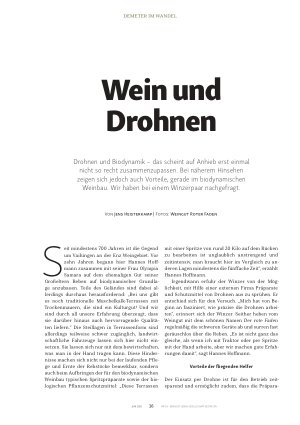 Vorschauseite 1: Wein und Drohnen