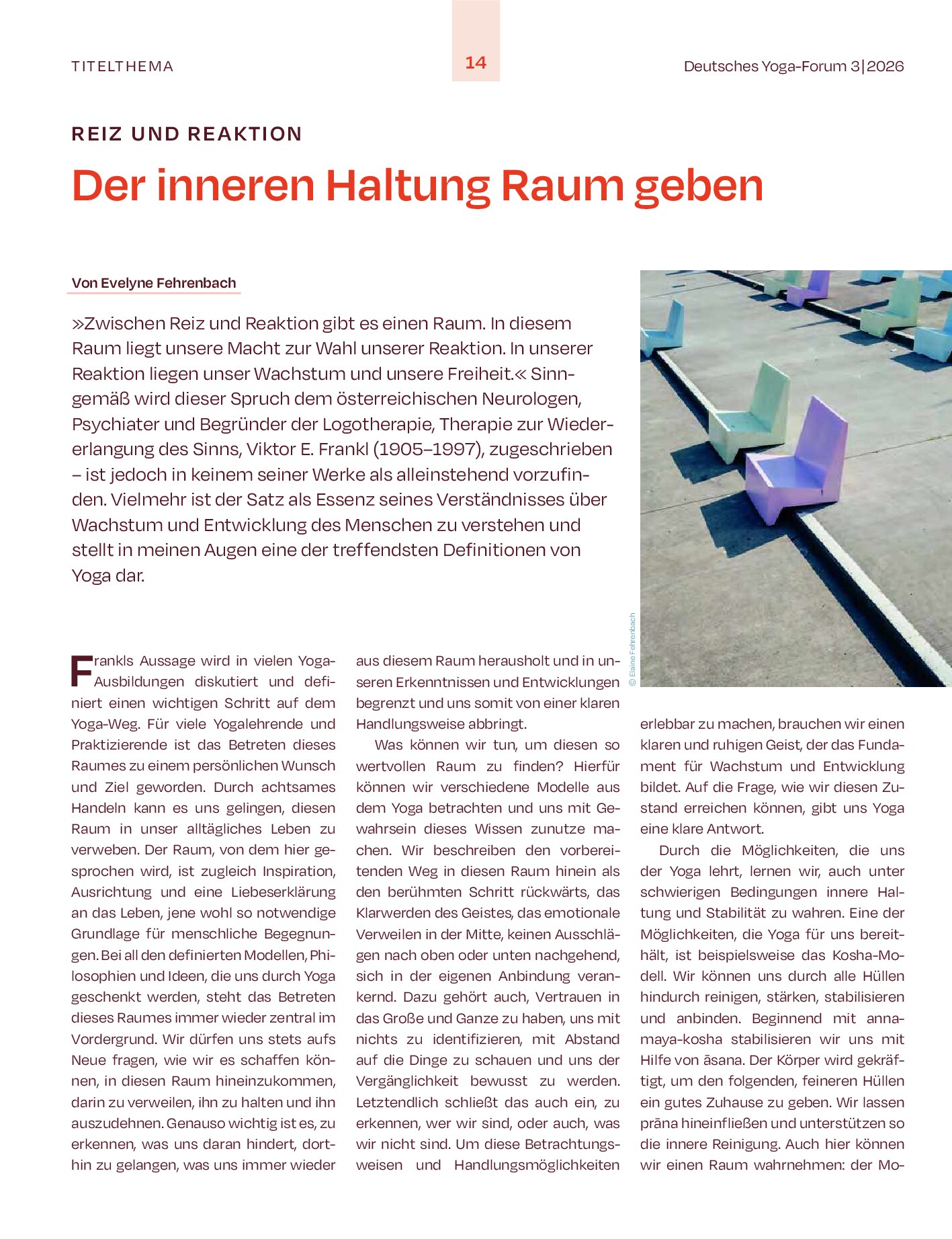 Vorschauseite 1: Der inneren Haltung Raum geben