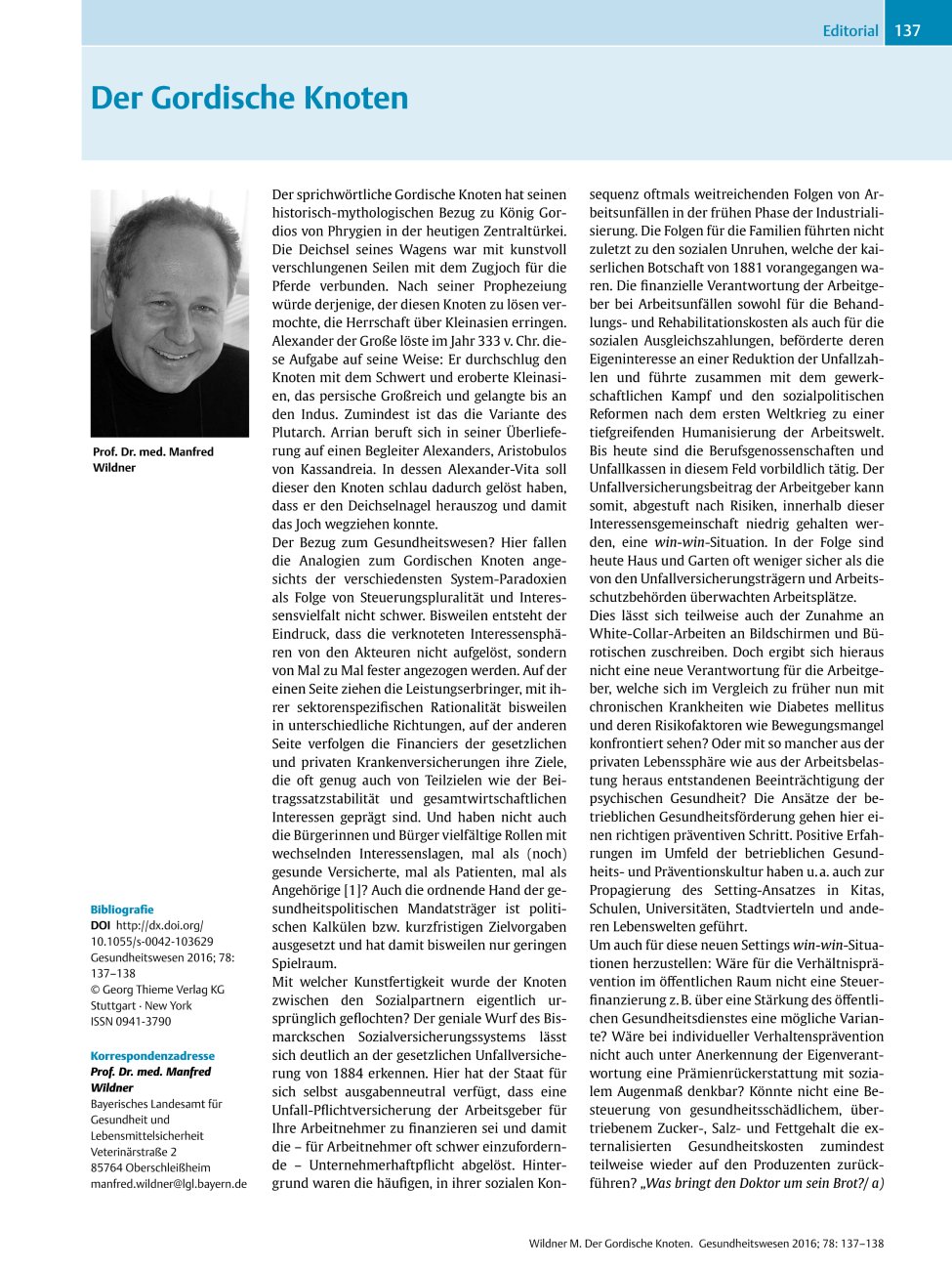 Vorschauseite 1: Der Gordische Knoten