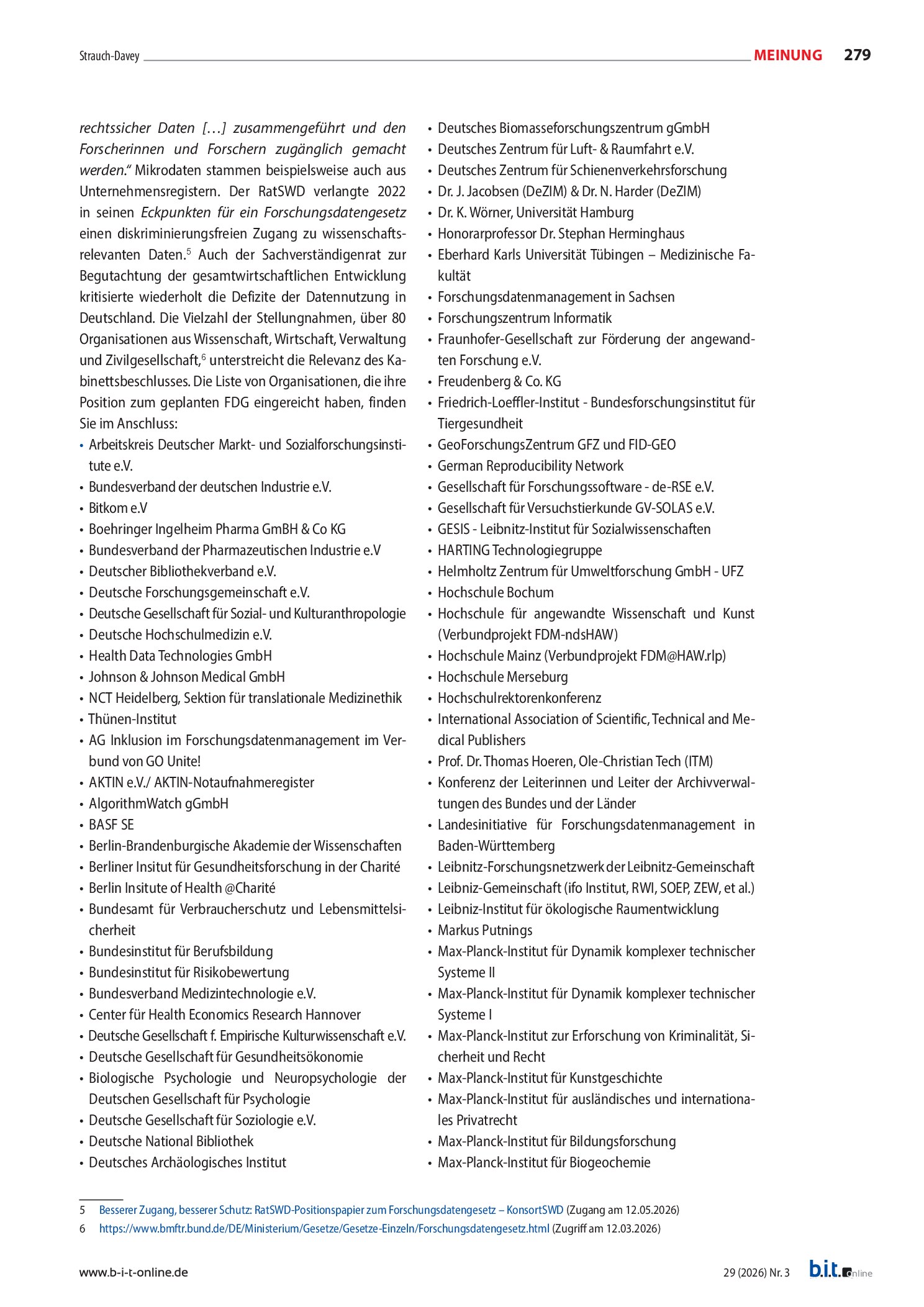 Vorschauseite 3: Zum Forschungsdatengesetz (FDG): Weichenstellung für eine moderne Forschungsdatenpolitik – Status quo und Einordnung