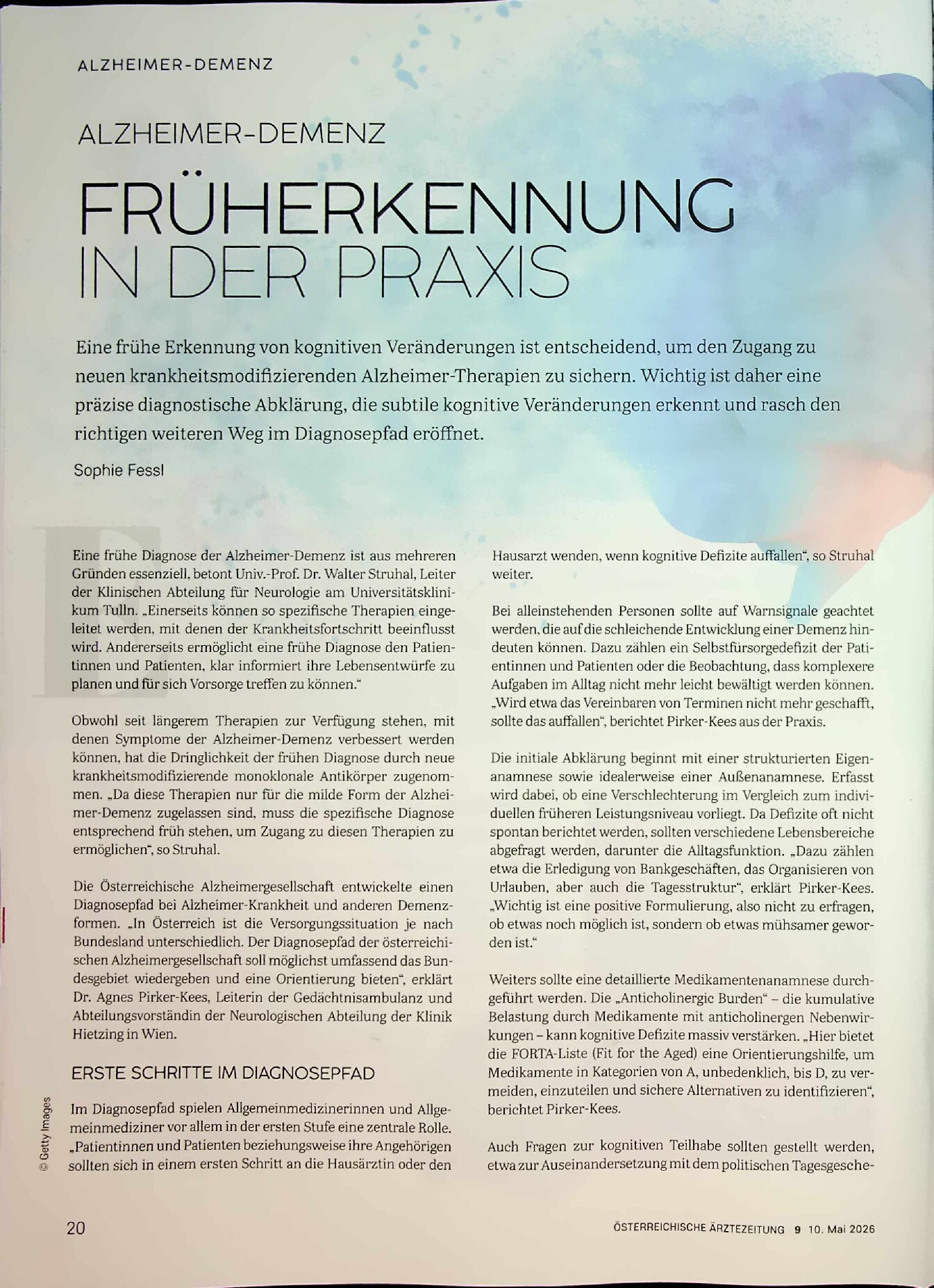 Vorschauseite 1: Alzheimer-Demenz. Früherkennung in der Praxis