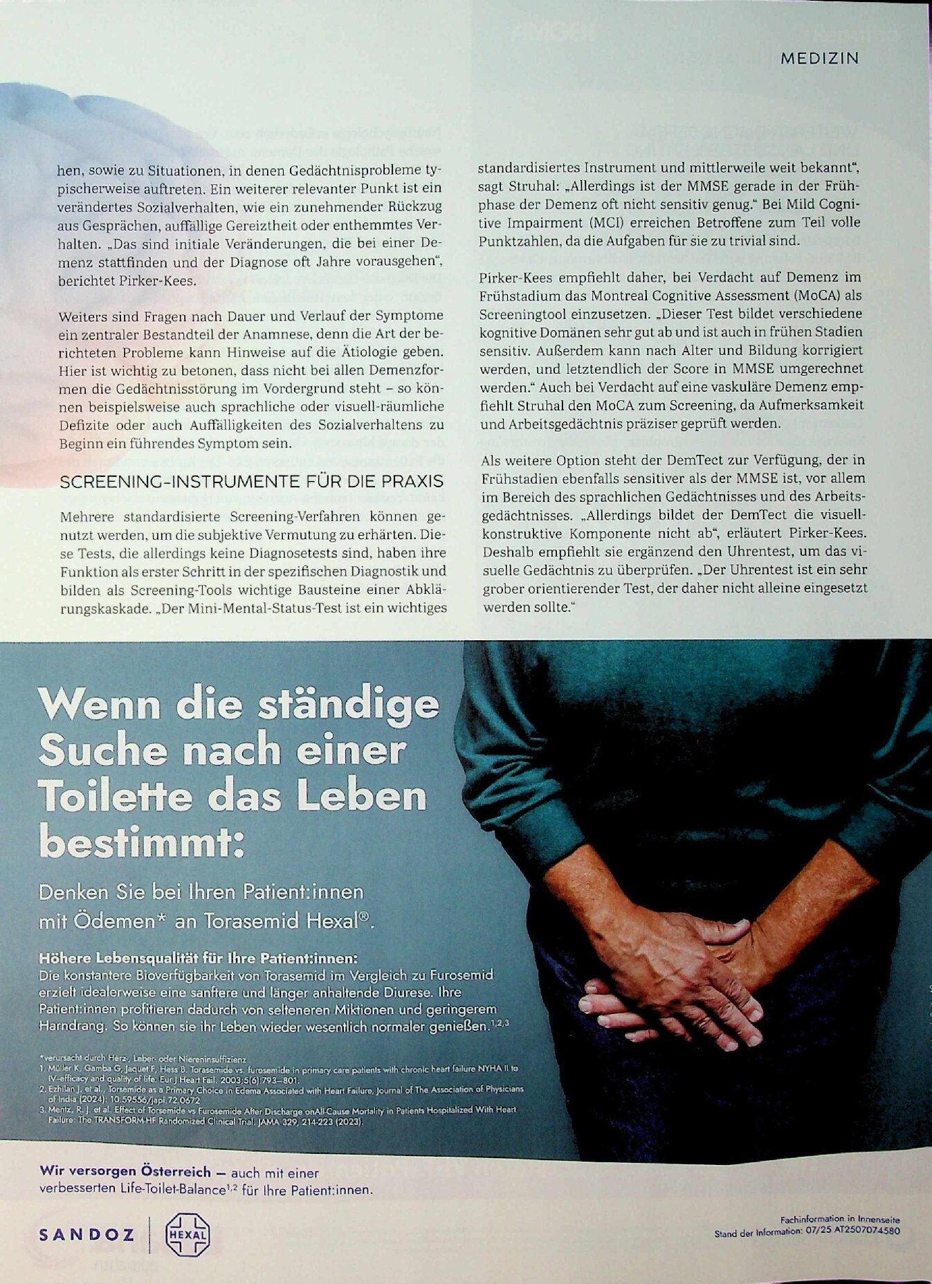 Vorschauseite 2: Alzheimer-Demenz. Früherkennung in der Praxis