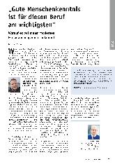 Vorschauseite 1: "Gute Menschenkenntnis ist für diesen Beruf am wichtigsten."